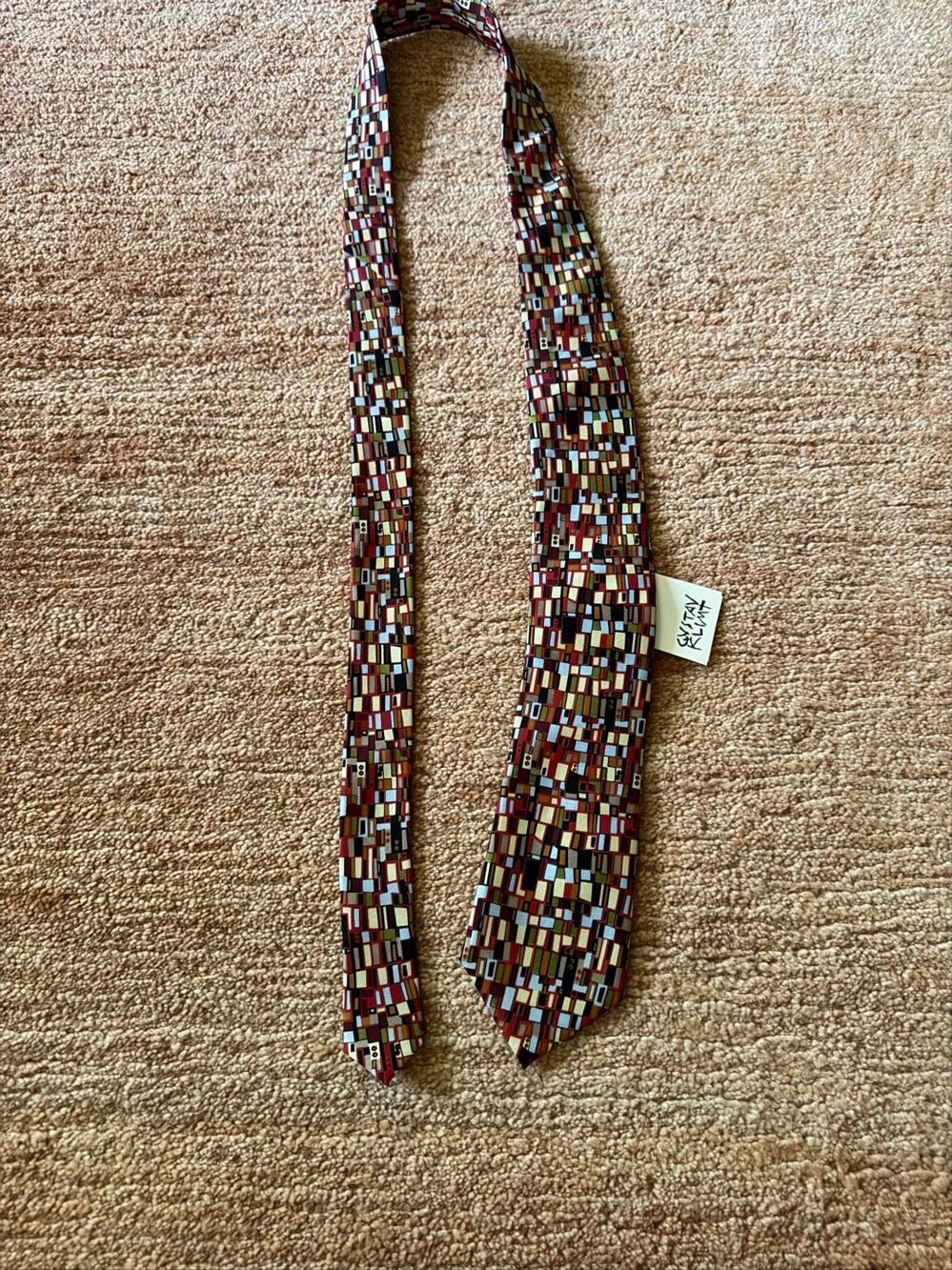 Boxelder Gustav Klimt The Kiss Silk Hand made Necktie Multicolor Art NWT